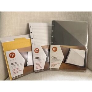 Arc Notebook Staples Refill Kit Paper Poly Deviders Narrow & Graph Ruled Paper